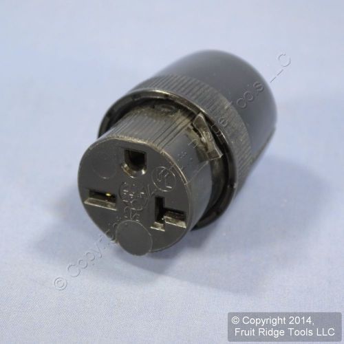 Pass &amp; seymour straight blade connector plug 20a 250v nema 6-20r bulk 5866-bk for sale