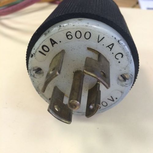 Hubbell twist-lock plug 10a 600vac 20a 250v for sale