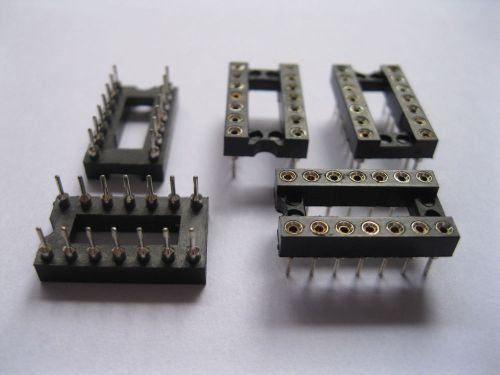 4 pcs ic socket adapter 14 pin round dip high quality for sale