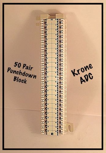 1 New ADC Krone 6652 1 880-10   50 Pair Disconnect Terminal Punchdown Block