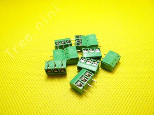 10pcs x 3 pin screw terminal block connector 5.08mm pitch for sale