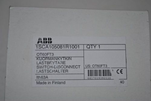 1SCA105081R1001  ABB SWITCH  OT60FT3