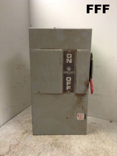 Ge general duty safety switch cat no tgn3323 model 6 100a 240vac/250vdc 30 hp for sale