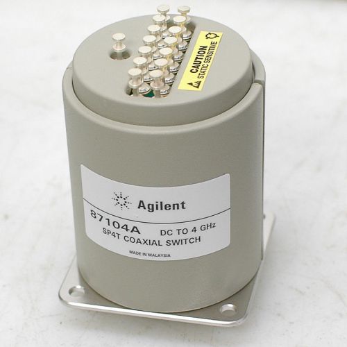 Agilent 87104a dc-4ghz coaxial switch sp4t sma with option 100 solder terminals for sale