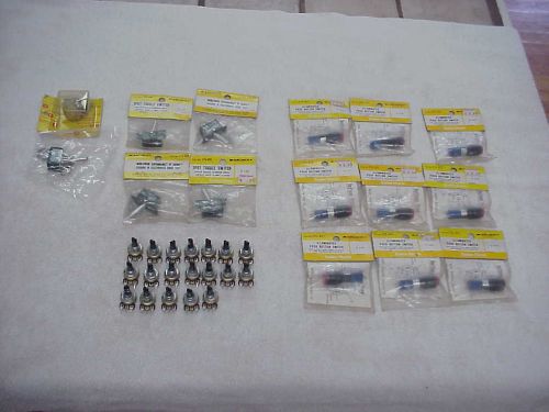 Huge lot of archer pushbutton rotary switches #275-677 275-630 cmu7531 x16-00310 for sale