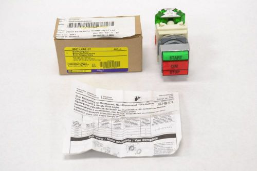 New square d 9001kxrg137 dual pushbutton a 110-120v-ac b280042 for sale