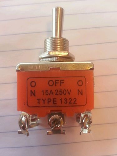 6 pin toggle DPDT ON-OFF-ON Switch 15A 250V boat car