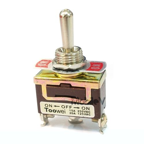 20 ON-OFF-ON SPDT Toggle Switch Latching 15A 250V 20A 125V AC Heavy Duty T701CW
