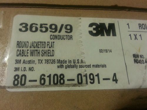 3M 3659/9 Round Flat Cable 100FT 9COND, 28AWG, 300V