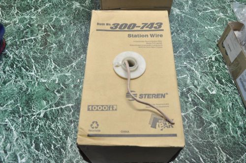 Steren 300-743 1000ft 4 conductor round station wire for sale