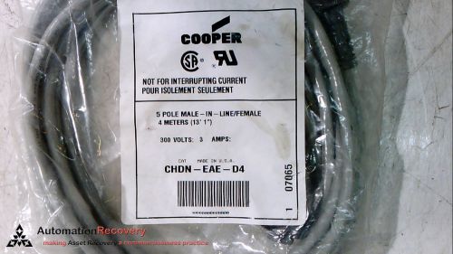 COOPER CHDN-EAE-D4 CABLE ASSEMBLY, NEW
