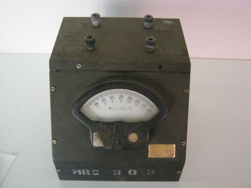 Vintage Millivolt Meter With Enclosure, Movie Prop