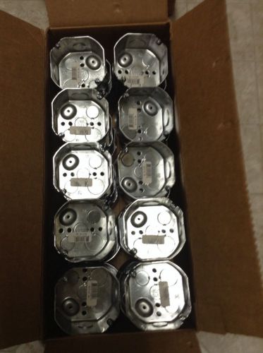 OCTOGON boxes with 1/2 &amp; 3/4 inch knockouts,3/4 inch KINDORF straps,