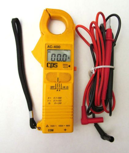 Electrical Meter, CPS, Model AC400,  Digital,  Clamp On and probes