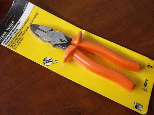 Klein D213-9NE-INS Insulated 9&#039; High Leverage Side Cutting Pliers