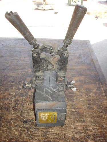 USED CADWELD ELECTRICAL WELDING MOLD 216-248-0100 WITH HANDLE TOOL LOT 302