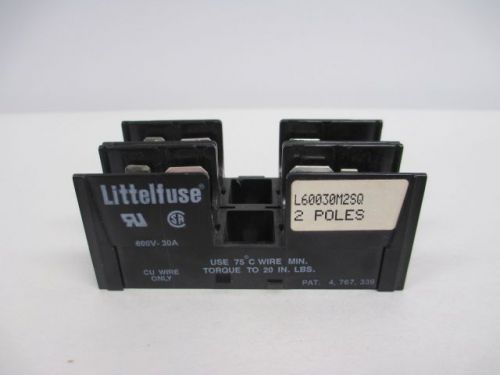New littelfuse l60030m2sq 30a 2p 600v-ac fuse holder d228764 for sale