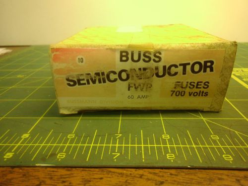 Buss semi conductor fuses 60 amp 700 volts (qty 10) # j54403 for sale