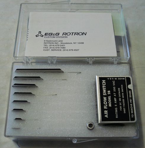 Eg &amp; g rotron model 2b air flow switch kit,rating 5amp @ 250vac,for dc for sale