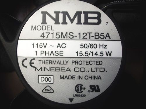 NMB 4715MS-12T-B5A 115V AC FAN