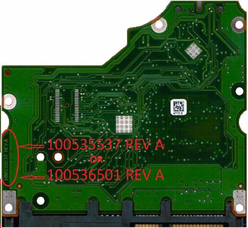 Pcb board for seagate st31000524as 9yp154-304 jc4b 100535537 rev a +fw for sale