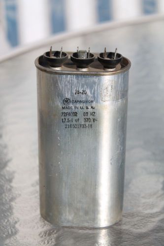 Ge 17.5 / 4 uf capacitor 370 v 60 hz 72f4002 21b501733-18 for sale