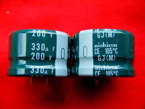6 pcs   -   330uf   200v   Nichicon  105c   electrolytic capacitors