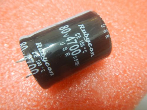 20p,Rubycon 80V 4700UF Electrolytic Capacitor 30X40mm