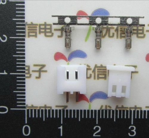 Dz210 10pcs xh2.54-2p connector kits 2.54mm pin header + terminal + bending sock for sale