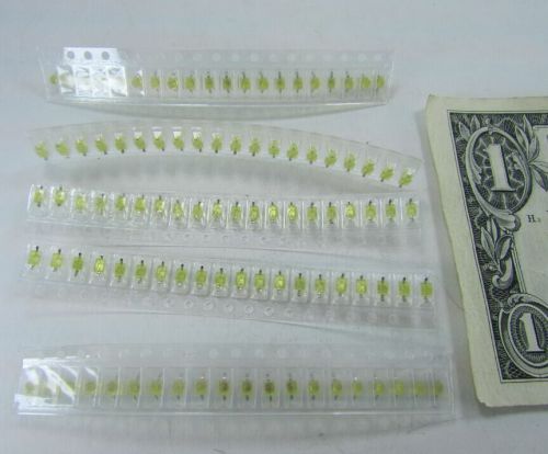 Lot 100 KingBright Yellow Subminiature Solder Mount Winged LEDs AM2520YT03-DC2