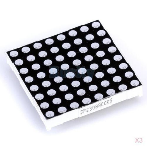 3x 8 x 8 bicolor led dot matrix display common anode 5mm for sale