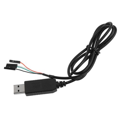 New USB To RS232 TTL UART Auto Converter Cable Module For Arduino Black