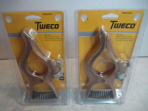 Lot of 2 tweco gc-300 ground clamp devices for sale