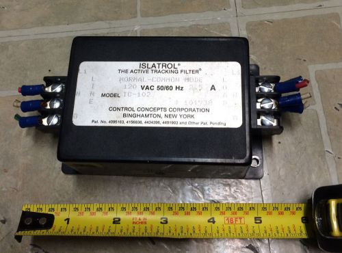 Control Concepts Islatrol Line Filter IC-102 120v 2.5a Normal-Common Mode