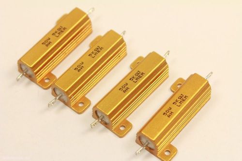4X- 50W 5k/5 Ohm Screw Tap Mounted Aluminum Housed Wirewound Resistors(16AT) #5