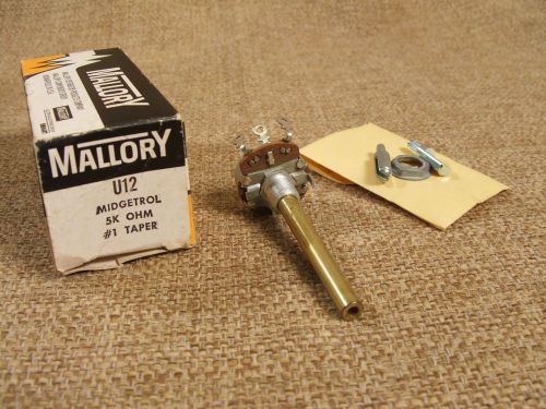Mallory U12 Midgetrol Potentiometer NOS - FREE SHIP