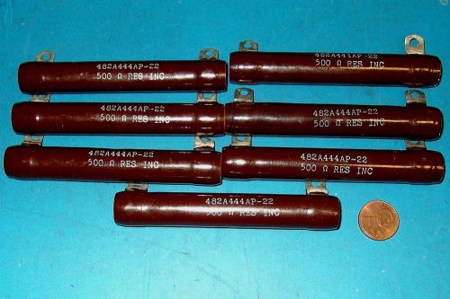 7pcs 500 ohm 50 wirewound bakelite resistor pn 482a444ap-22 for sale