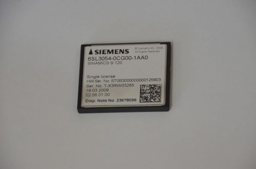 Siemens 6SL3054-0CG00-1AA0 sinamics s120 compactflash card