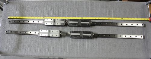 2 thk caged ball lm guide linear bearings &amp; rail sns25 1016mm 8 blocks (rr-232) for sale