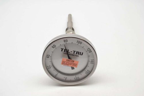 Tel-tru aa575r thermometer 0-180f 5 in dial 3/4 in npt temperature gauge b406358 for sale