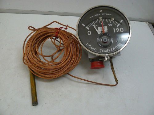 New qualitrol corp 104-380-01 liquid temperature gauge 0-120 degree c for sale