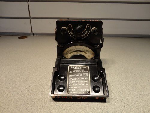 Vintage Weston Electrical Inst Corp. AC Voltmeter Model 540 ~ 1930s ~ Works