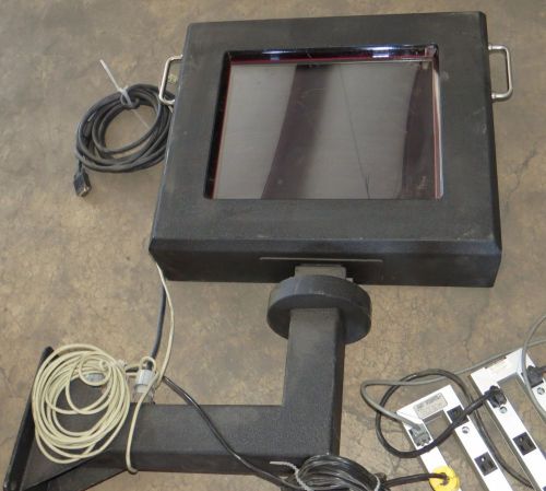 Touch controls heavy duty 18&#034; industrial monitor / arm ftd18-04-1600-f-pa (#683) for sale