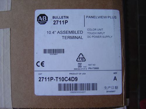 Fs  allen bradley panelview plus   2711p-t10c4d9   date 09/2014    sealed for sale