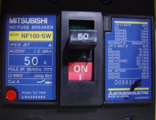 Circuit breaker Mitsubishi NF100-SW , 50 amp