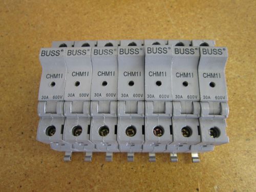 Buss CHM1I FUSE HOLDER 10 X 38MM VOLTAGE RATING 600VAC 30A (Lot of 7)