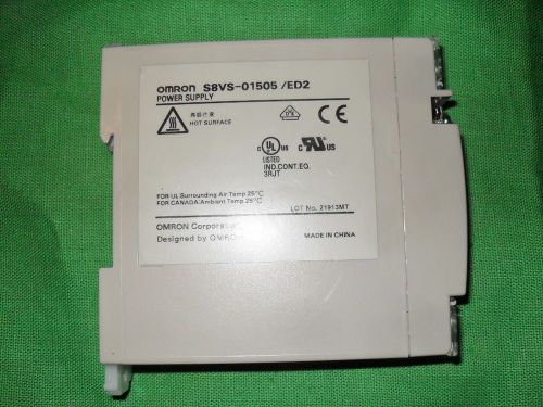 OMRON Power Supply S8VS-01505/ ED2 DIN mount 110/240VAC to 5 VDC