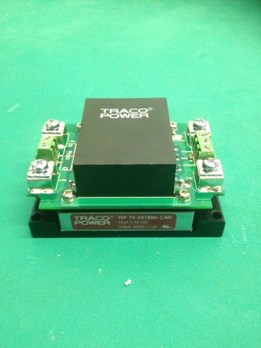 Traco power dc-dc converter,9-36v i/p,48v 1.6a o/p tep 75-2418wi-cmf for sale