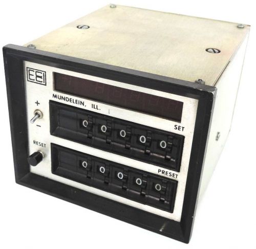 ECCI ELECTRONIC COUNTER MODEL: MBL125S.01A, 5-DIGIT, RESET, MBL125S01A