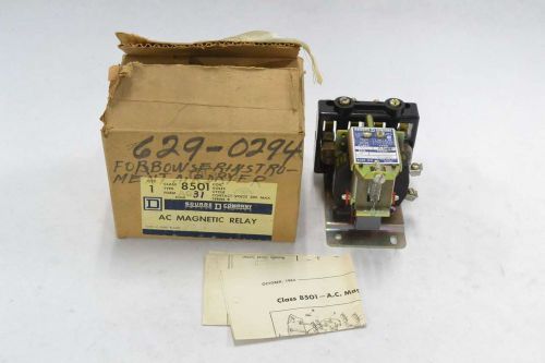 New square d 8501 a031 series b size 00 magnetic relay 600v-ac 10a amp b353117 for sale